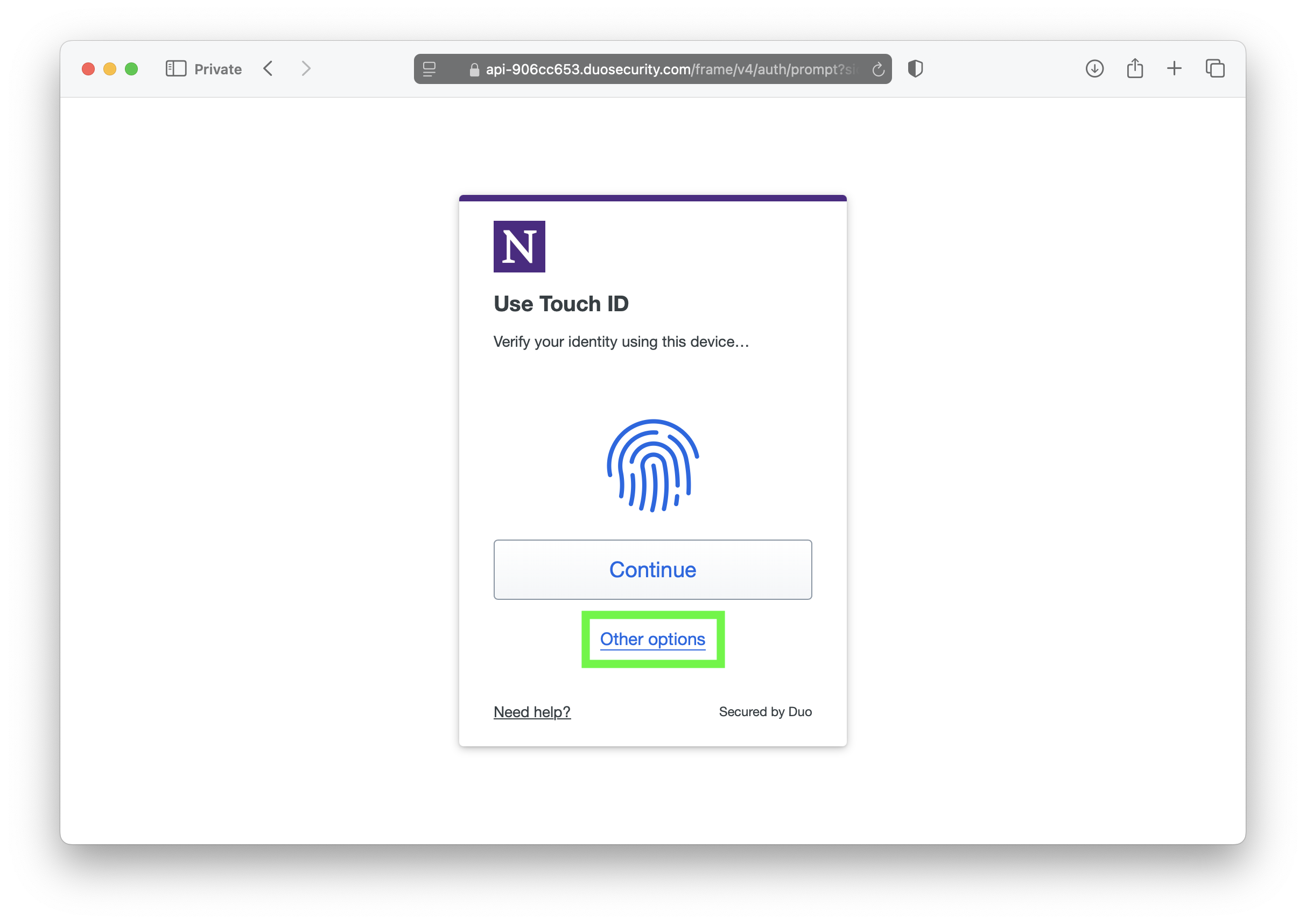 Initial Duo Screenshot