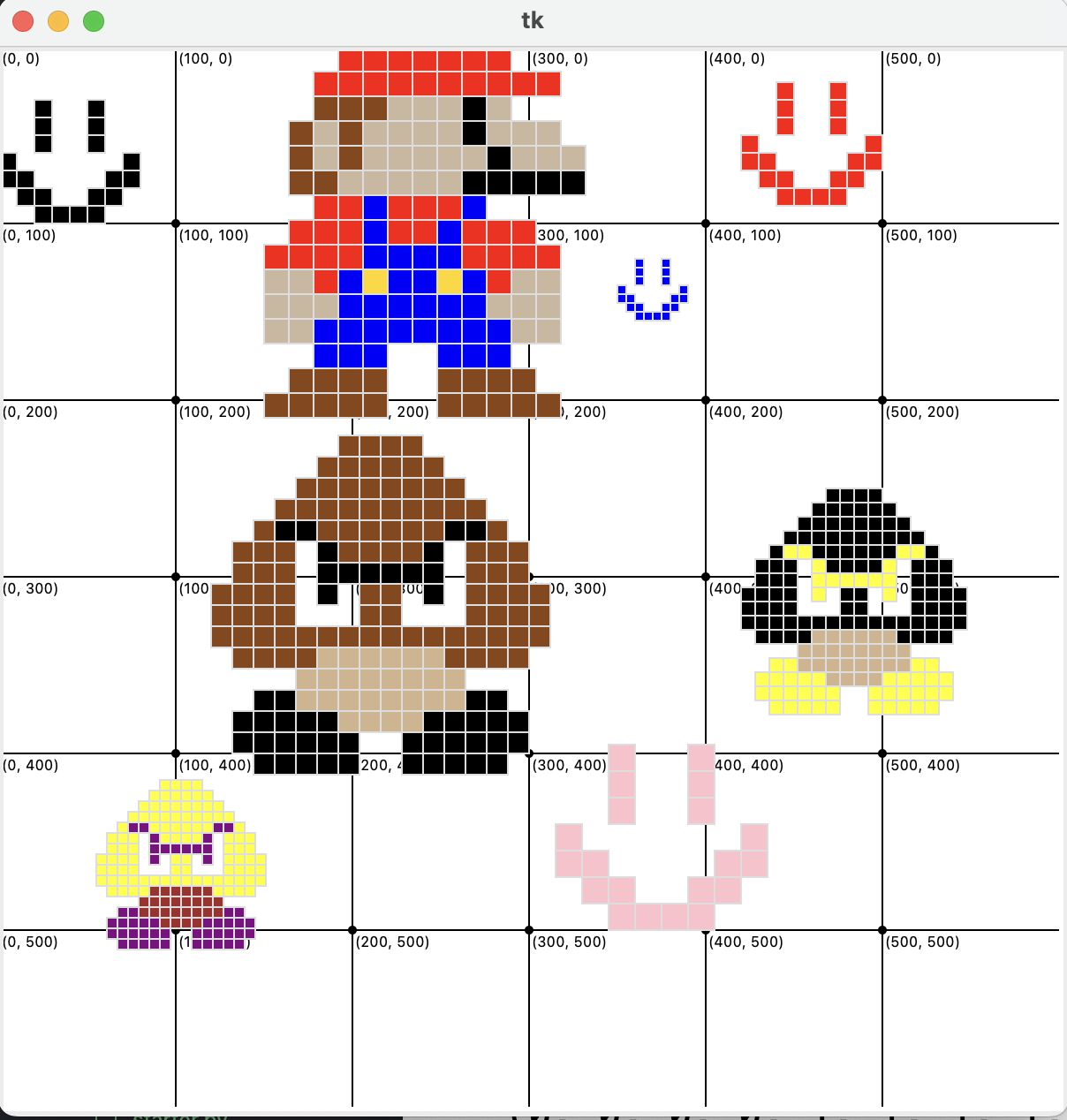 Pixel art examples